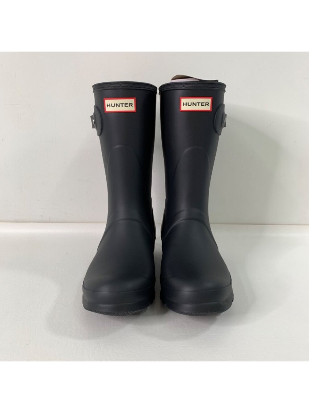 Hunter Women's Short Rain Boots Hunter Navy Size 10 Waterproof Adjustable Strap